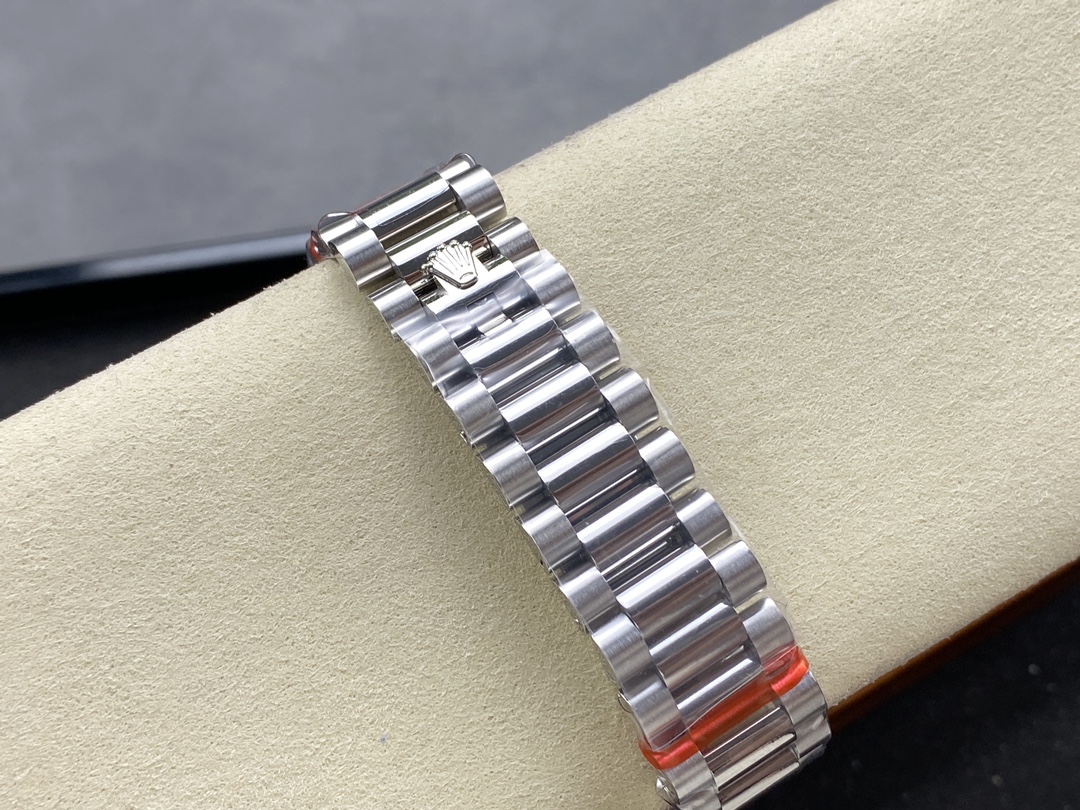 Rolex Day Date White Gold 36 Blue Diamond Dial m128239 0069