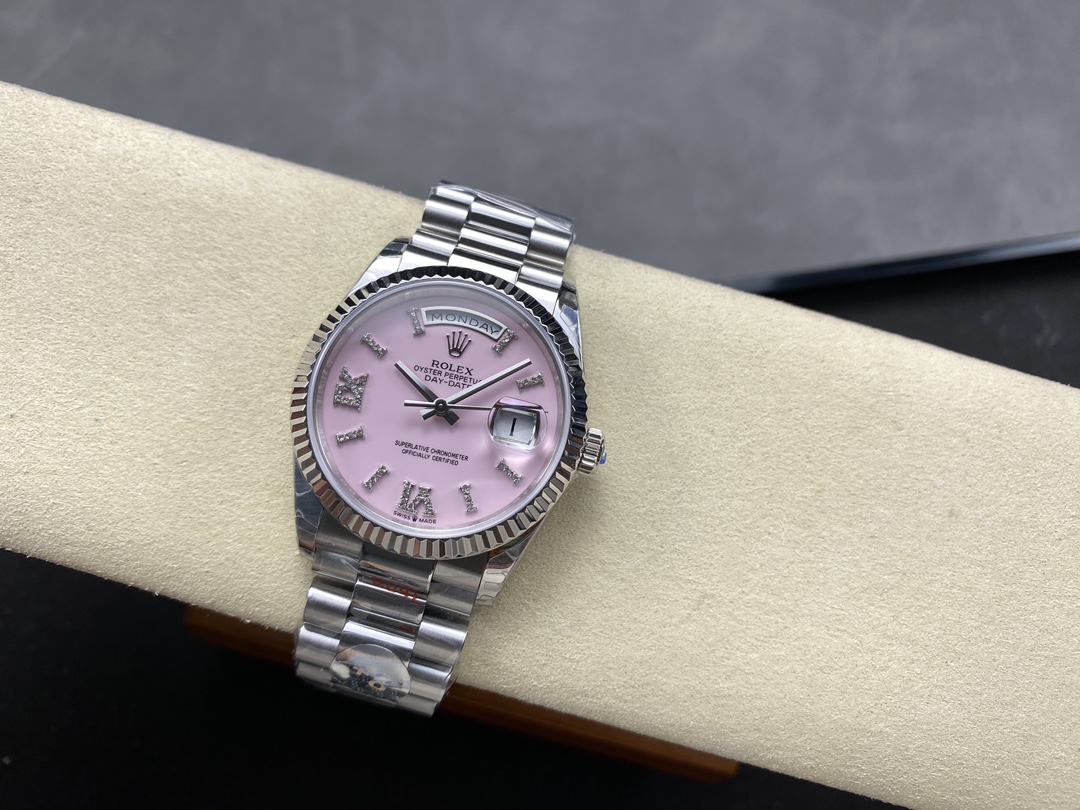 Rolex Day Date 36 Pink Roman m128236 0006