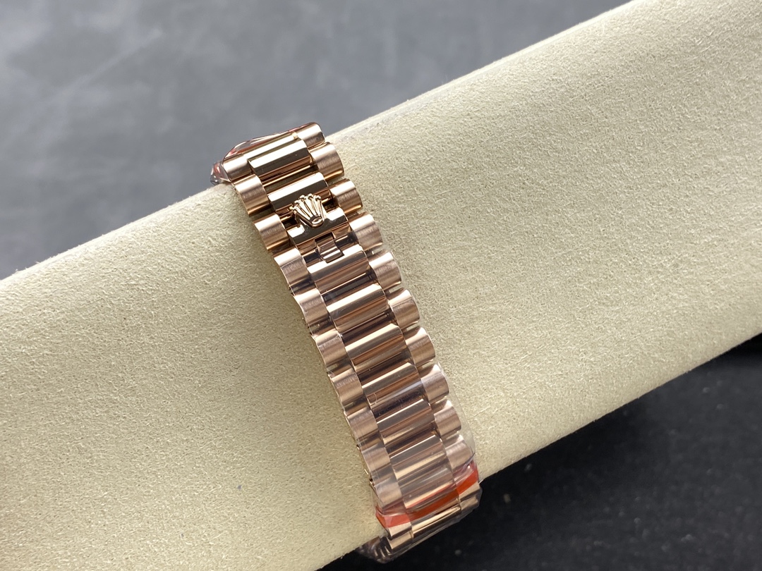 Rolex Day-Date 128345RBR Slate Dial Everose Gold 36MM Unisex Replica Watch