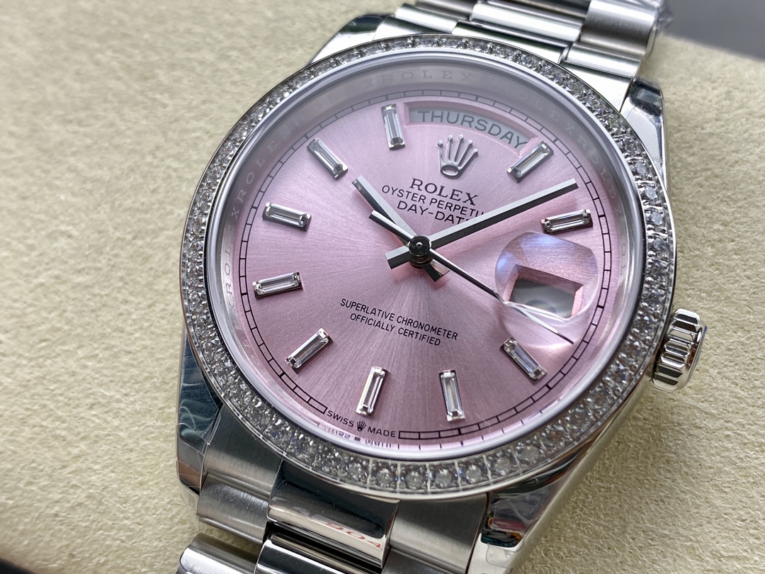 Rolex Day Date President 36mm White Gold President Bracelet 128349rbr 0053