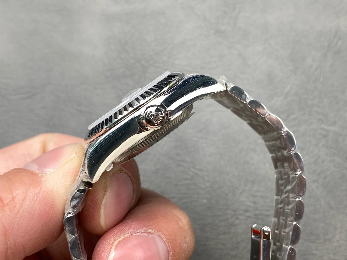 Rolex Datejust 279174 Stainless Steel Dark Grey Diamond Dial 28mm Lady Replica Watch