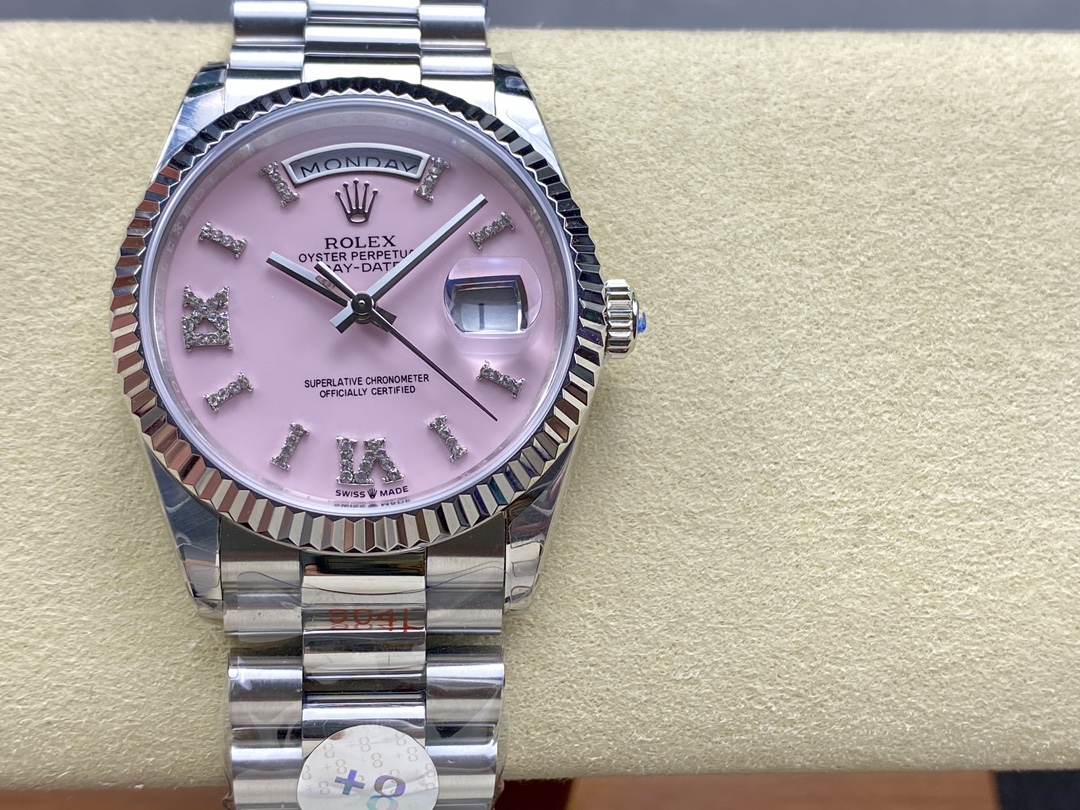Rolex Day Date 36 Pink Roman m128236 0006