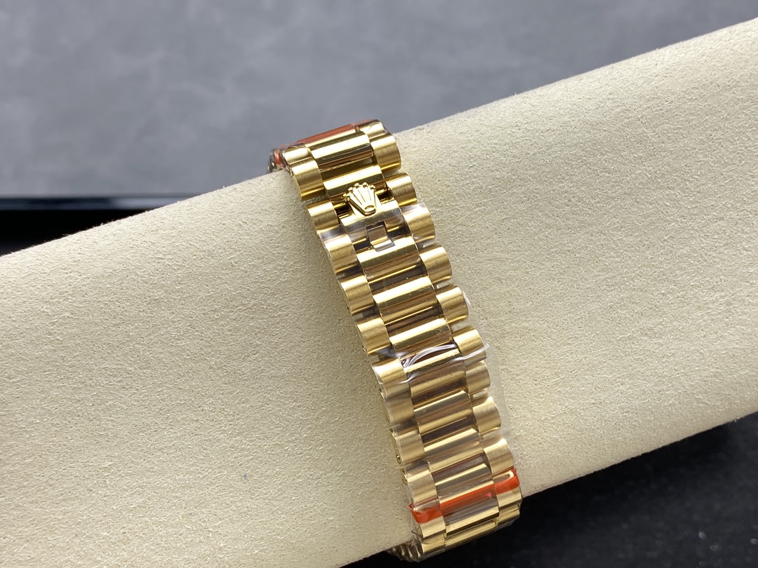 Rolex Day-Date 128348RBR Green Ombre Diamond Dial Yellow Gold 36MM Unisex Replica Watch