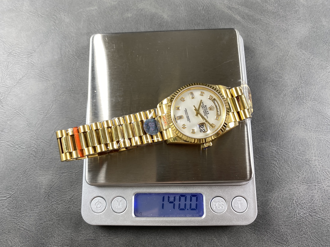 Rolex Day Date 36mm Yellow Gold 128238 0011 MOP Diamond