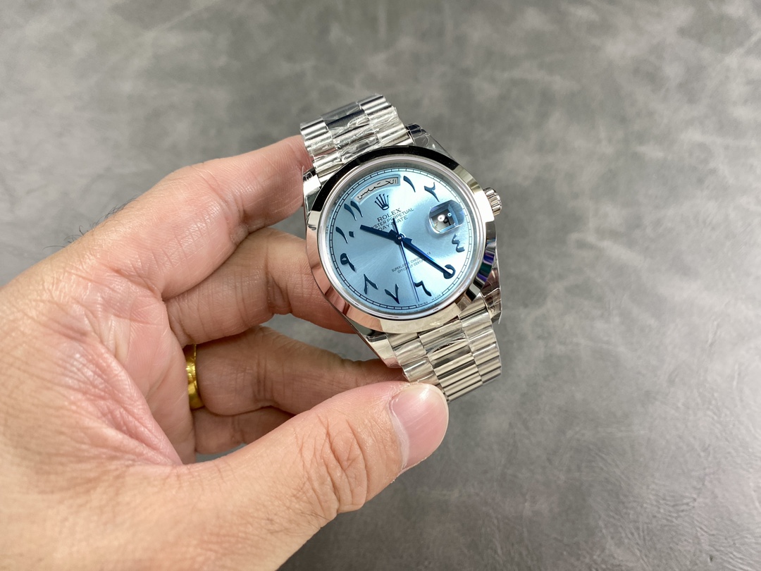 Rolex Day Date President Blue Arabic Dial Dial M228206 0025 Men's Watch