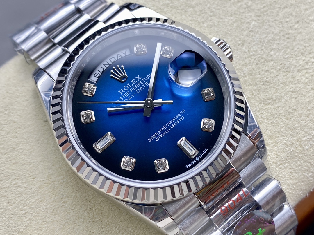 Rolex Day Date 36 Blue Ombre Dial m128236 0005