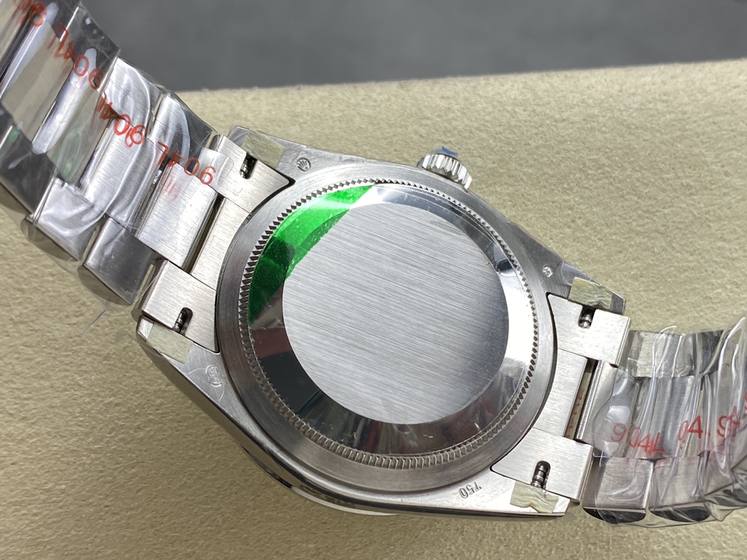 Rolex Day Date 36 Platinum Pink Opal Diamond-Set Roman Dial Diamond Bezel m128396tbr 0009