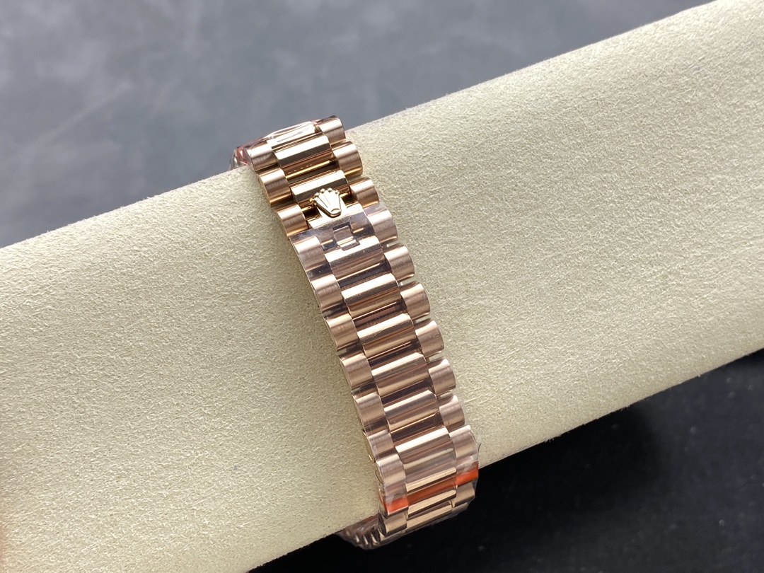 Rolex Day-Date 128235 Everose Gold MOP Dial 36MM Unisex Replica Watch