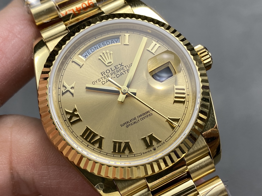 Rolex Day-Date 118238 Champagne Dial 36mm Unisex Replica Watch
