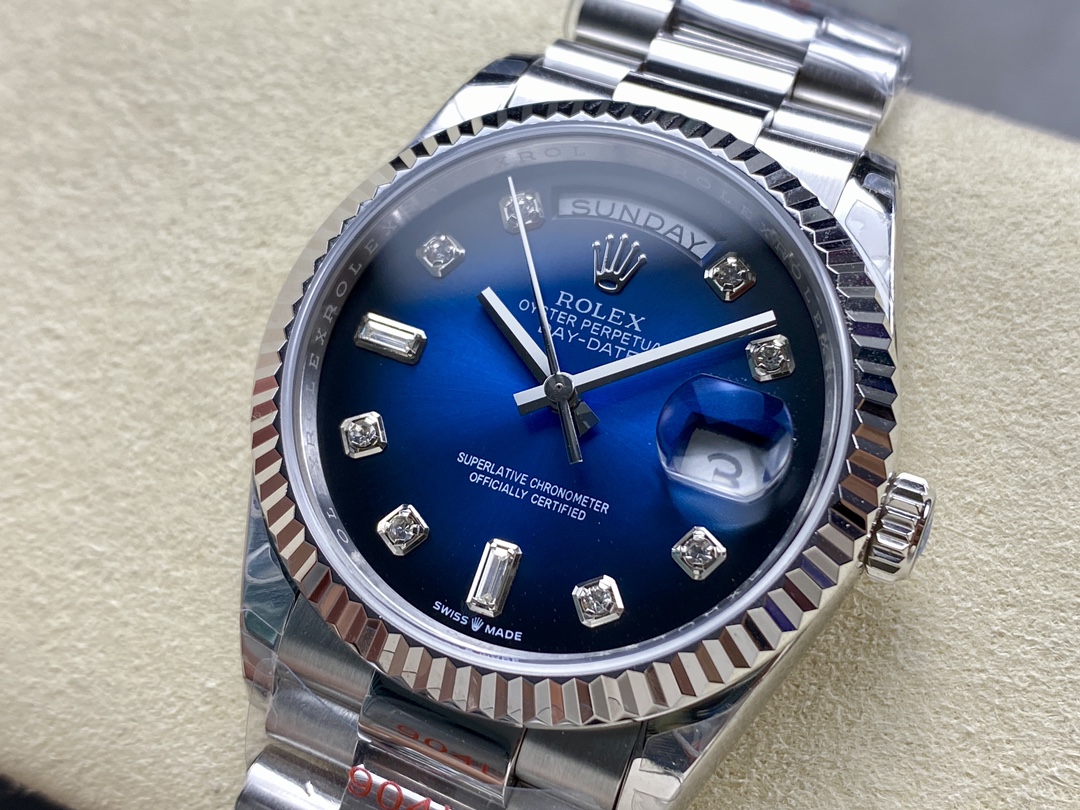 Rolex Day Date 36 Blue Ombre Dial m128236 0005