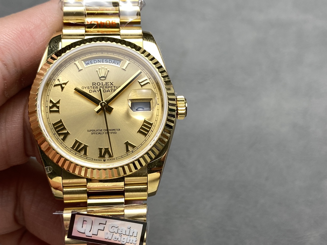 Rolex Day-Date 118238 Champagne Dial 36mm Unisex Replica Watch