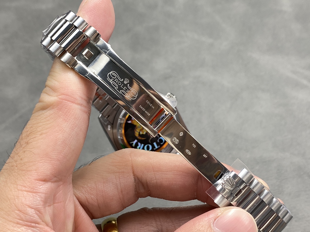 Rolex Day Date 36 White Gold Blue Ombre Dial M128236 0020