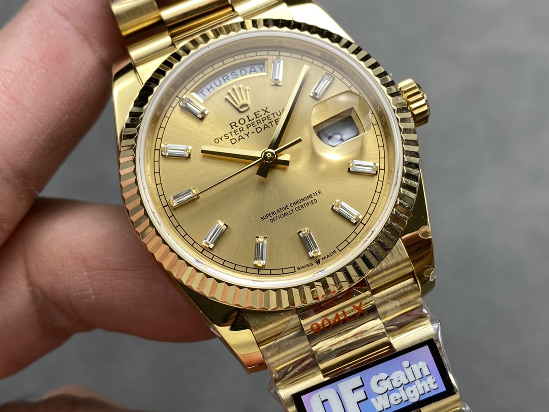 Rolex Day Date 36 Champagne Dial Yellow Gold Bracelet 128238 0132