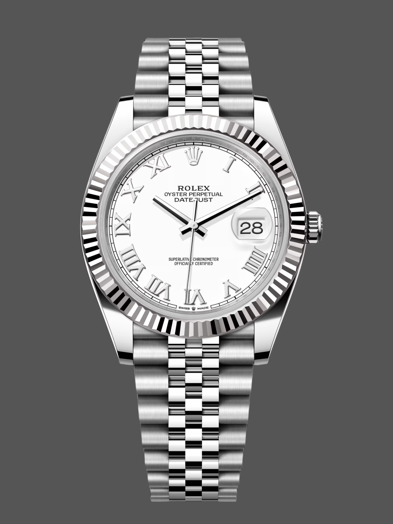 Rolex Datejust 41 Automatic White Dial 126334 0024