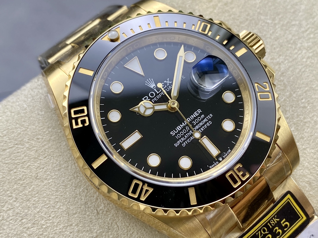Rolex Submariner 126618LN Yellow Gold Black Dial 41mm Mens Replica Watch