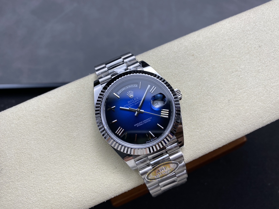 Rolex Day Date 40 White Gold Blue Ombre Dial M228236 0024