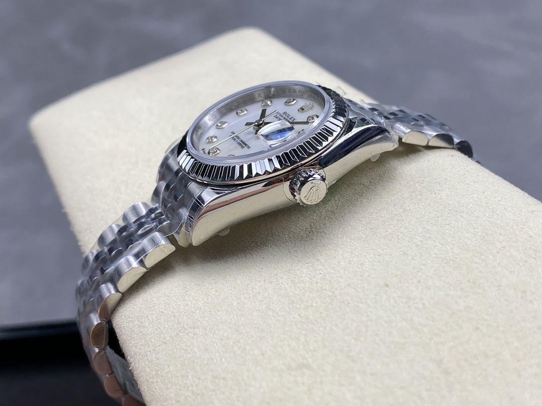 Rolex Datejust 279174 Stainless Steel Mother Of Pearl Diamond Dial 28mm Lady Replica Watch