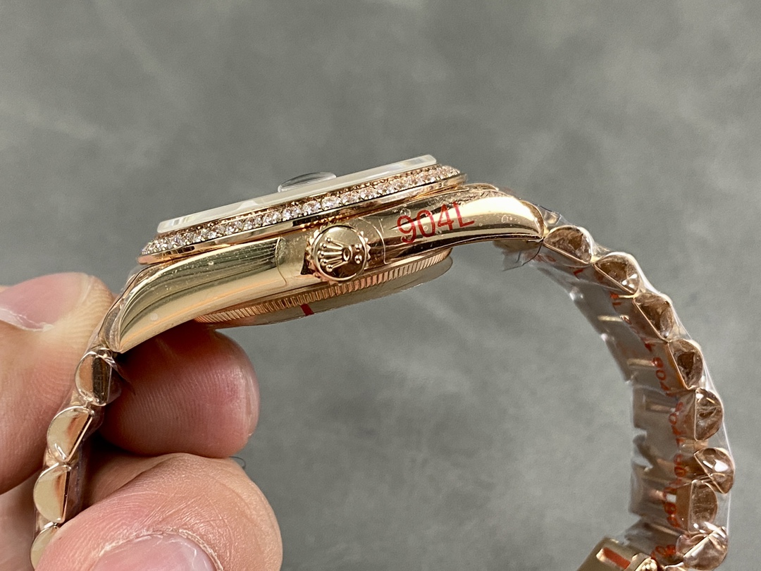 Rolex Day-Date 128345RBR Brown Ombre Dial Everose Gold 36MM Unisex Replica Watch