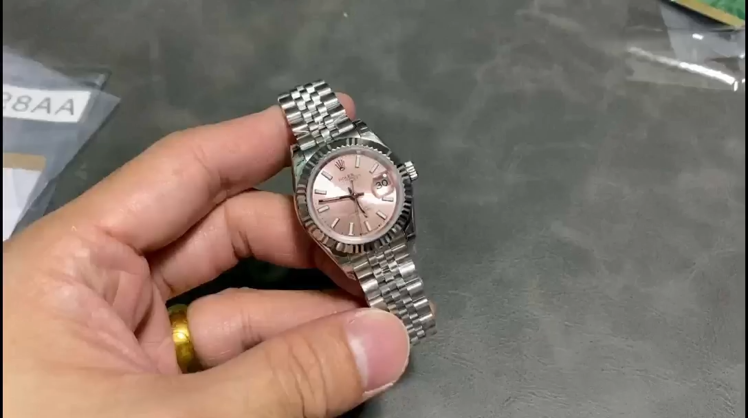 Rolex Datejust 279174 Stainless Steel Pink Index Dial 28mm Lady Replica Watch