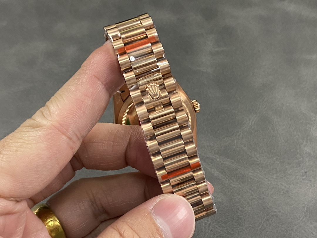 Rolex Day-Date 128345RBR Brown Ombre Dial Everose Gold 36MM Unisex Replica Watch