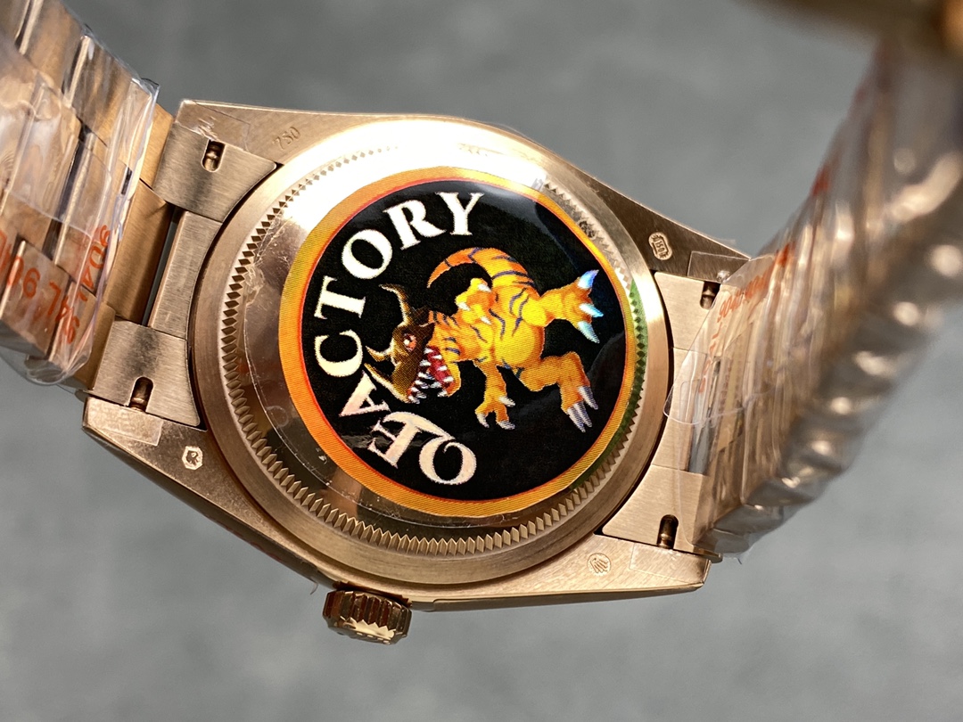 Rolex Day Date 36mm Everose Gold 128235 0070 White Roman