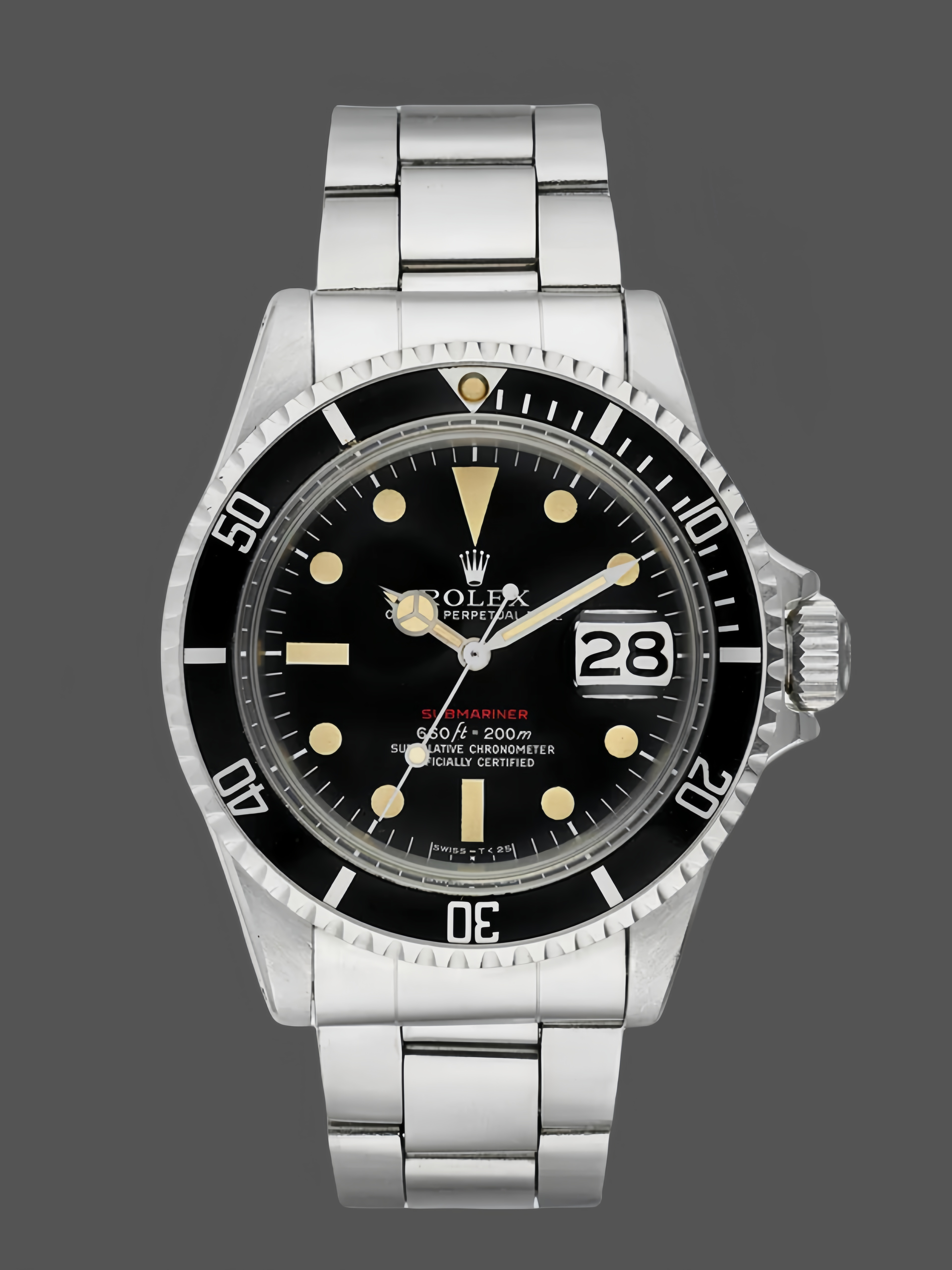 Rolex Submariner 1680 Stainless Steel Case Black Dial 40mm Mens Replica Watch