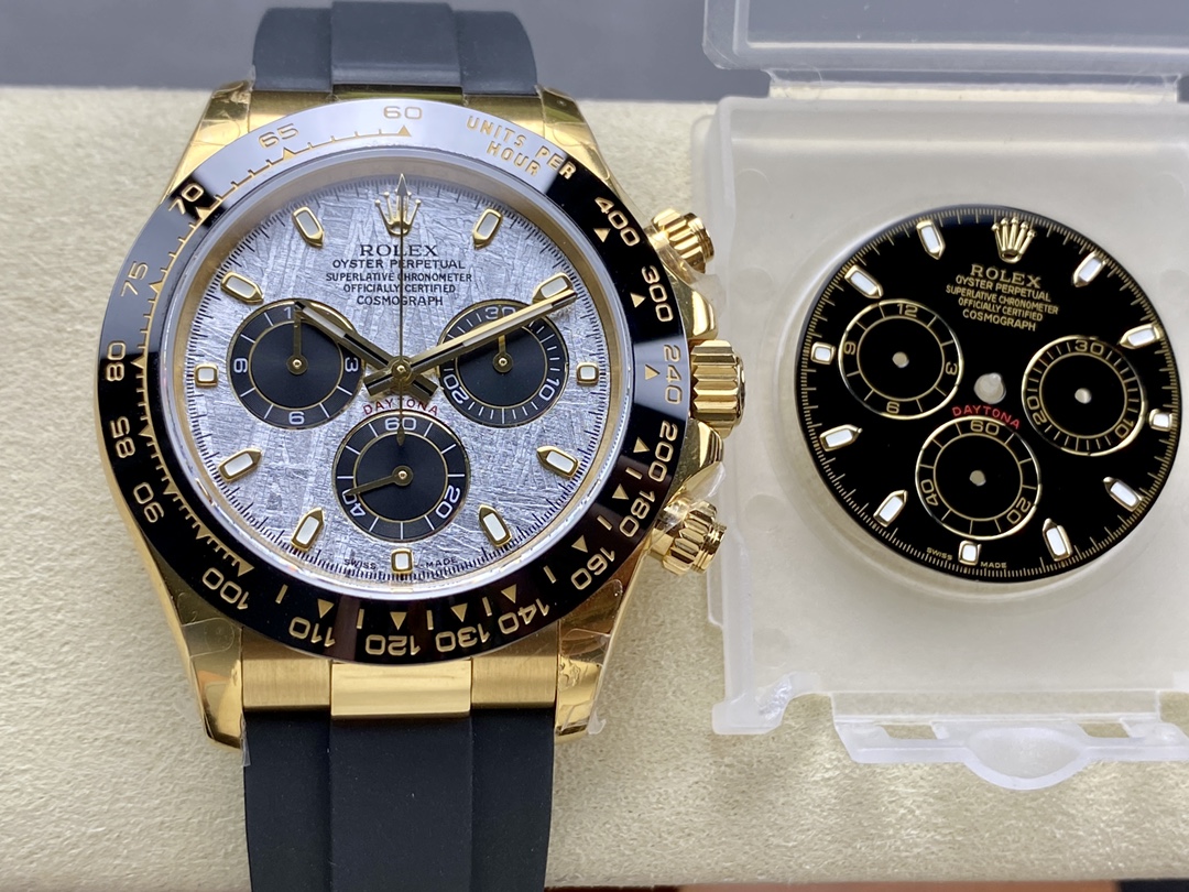 Rolex Cosmograph Daytona 116518LN Meteorite and Black Index Dial 40mm Mens Replica Watch
