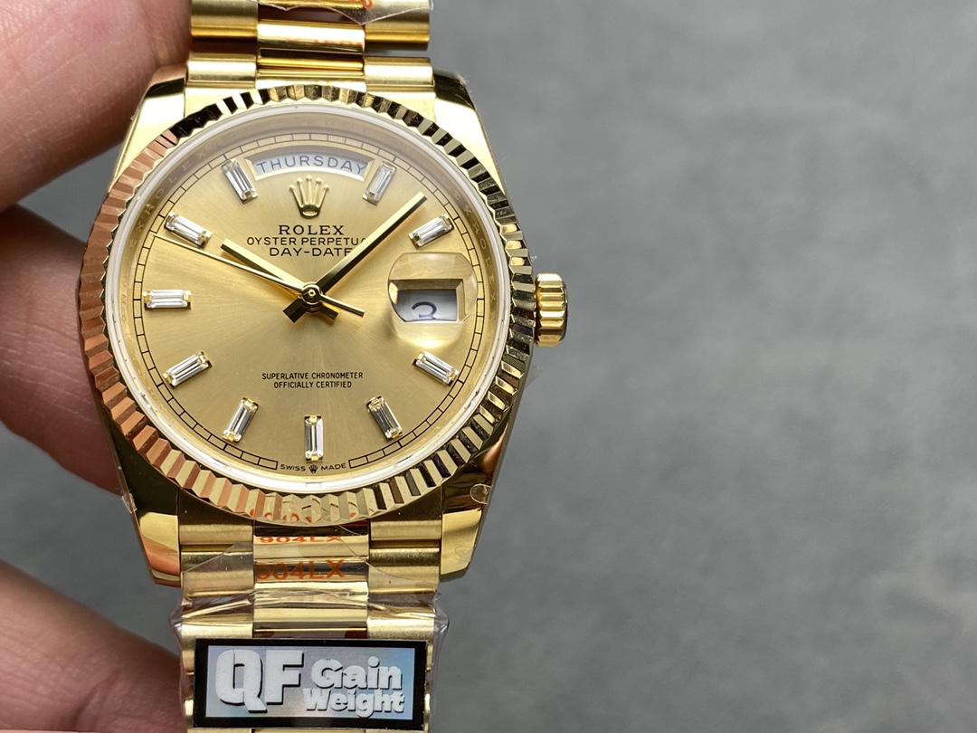Rolex Day Date 36 Champagne Dial Yellow Gold Bracelet 128238 0132
