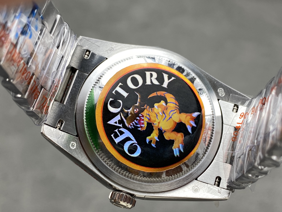 Rolex Day Date 36 36mm Bright Blue Diamond-Set Dial Fluted Bezel Presi m128236 0023