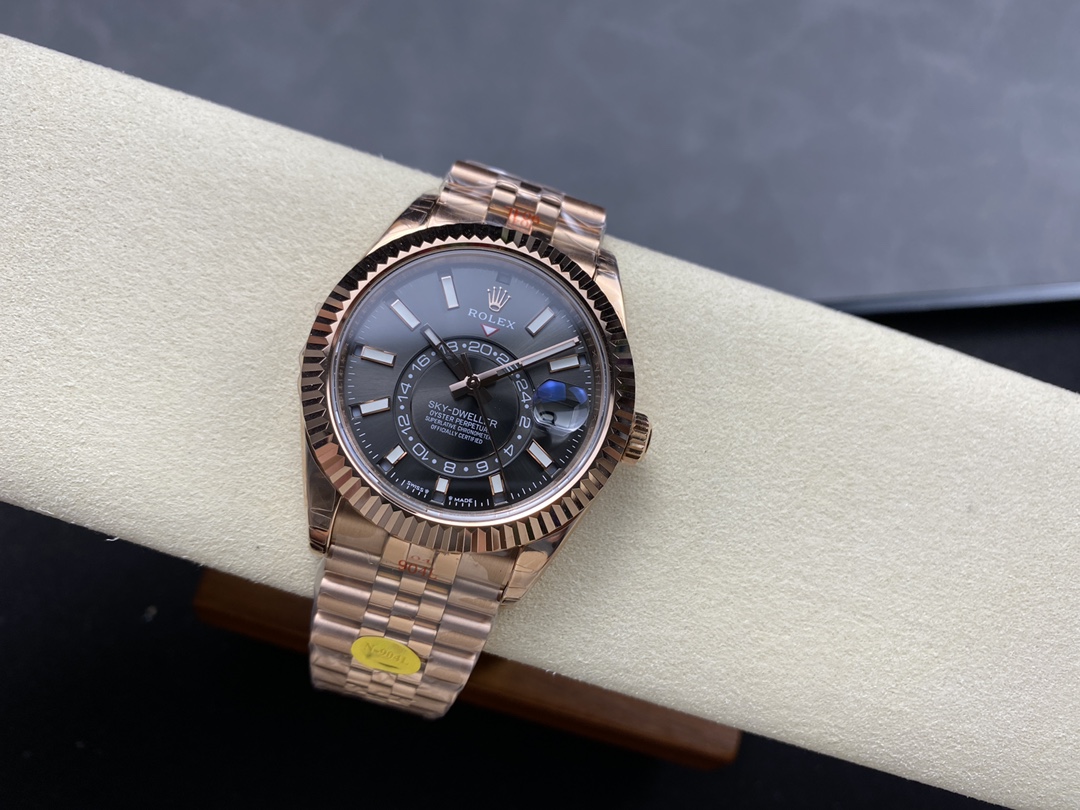 Rolex Sky Dweller 42mm Everose Gold and Slate Grey Dial M336935-0008