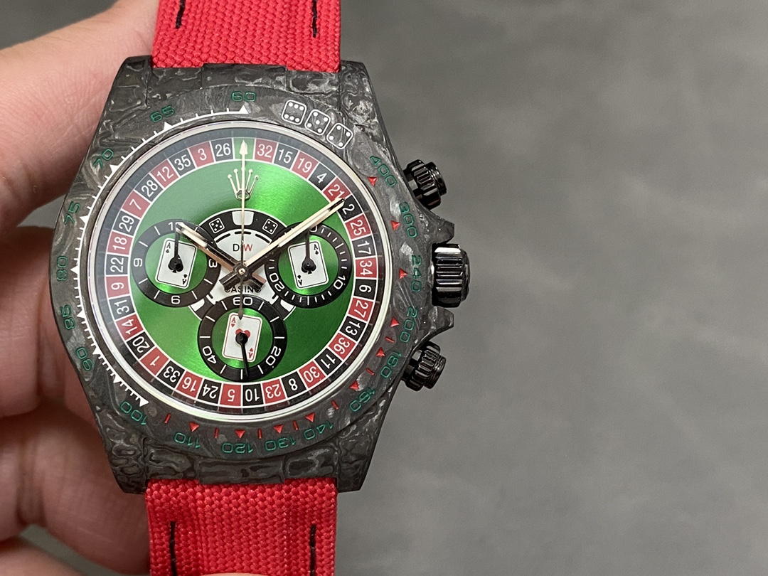 Rolex Daytona Diw Black Carbon Lucky Player (casino) 40mm Oyster