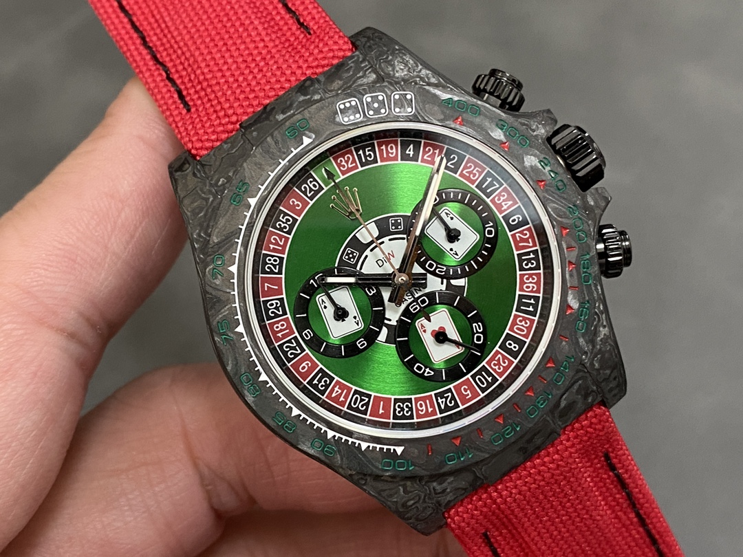 Rolex Daytona Diw Black Carbon Lucky Player (casino) 40mm Oyster