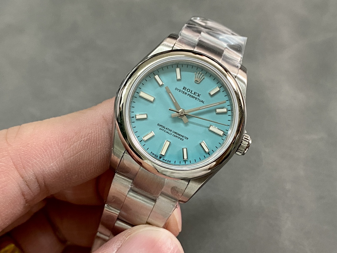 Rolex Oyster Perpetual 31 Turquoise Blue Dial 277200 0007 Women's Watch