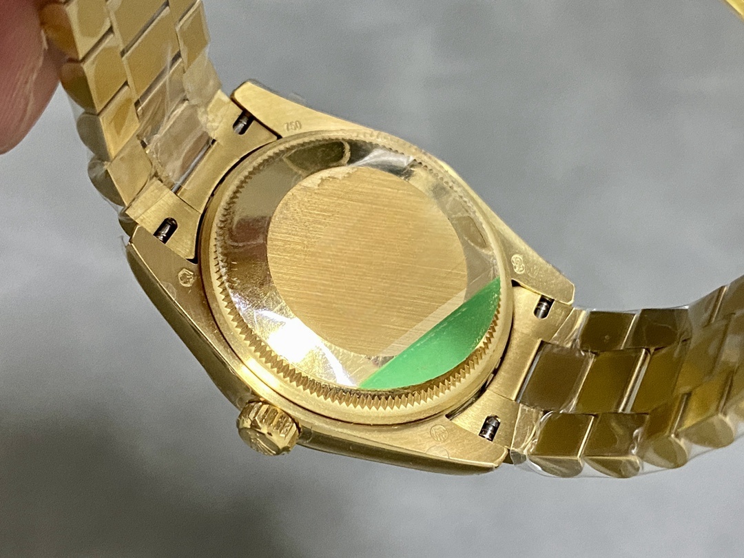 Rolex Datejust 31mm Yellow Gold 278278 Olive Green Floral President m278278 0046