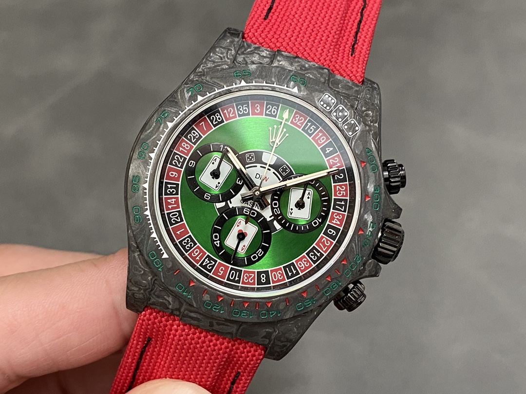 Rolex Daytona Diw Black Carbon Lucky Player (casino) 40mm Oyster