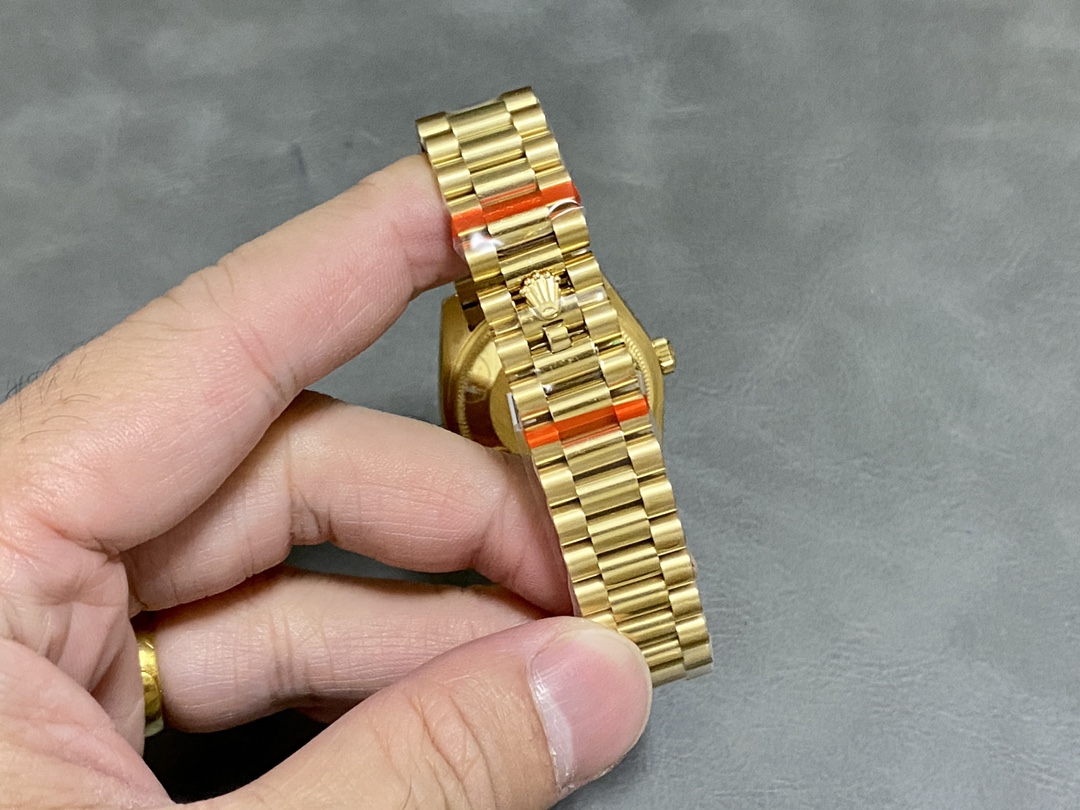 Rolex Datejust 31mm Yellow Gold 278278 Olive Green Floral President m278278 0046