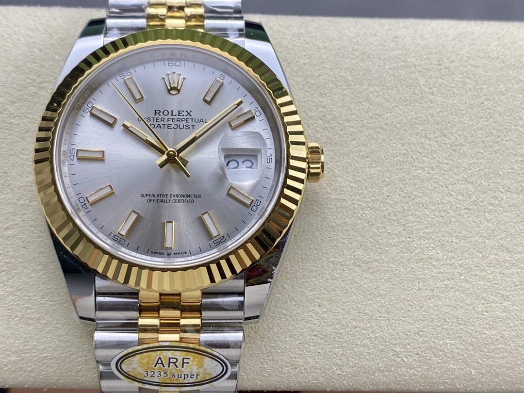 Rolex Datejust 41 Jubilee Bracelet Silver Dial M126333 0002 Men's Watch