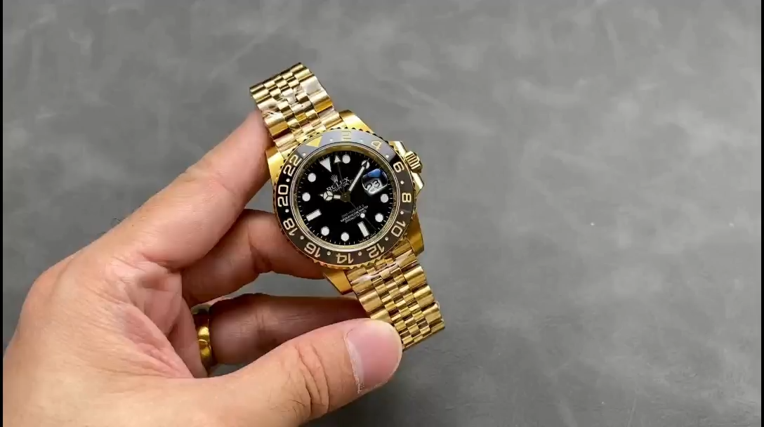 Rolex GMT Master II 40mm m126718grnr 0001 Oyster Bracelet Black Dial Mens Replica Watch