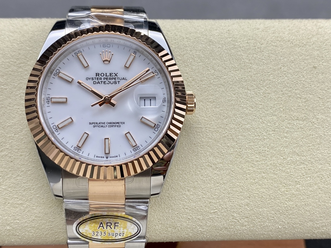 Rolex Datejust Stainless Steel and Rose Gold m126231 0018 White Index Oyster