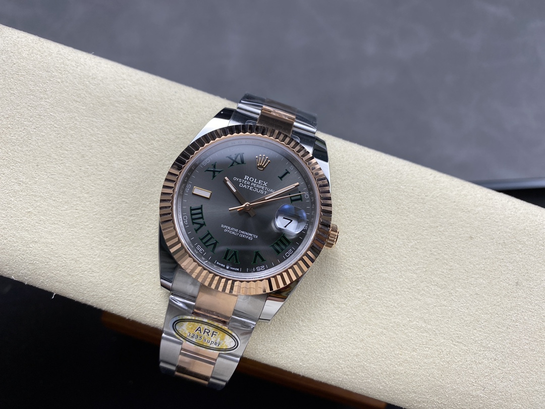 Rolex Datejust 41 Steel and Everose Gold Wimbledon Dial Oster Band m126331 0015