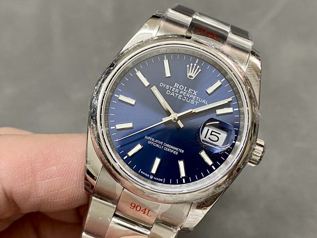Rolex Datejust 126200 Blue Dial Stainless Steel 36MM Unisex Replica Watch