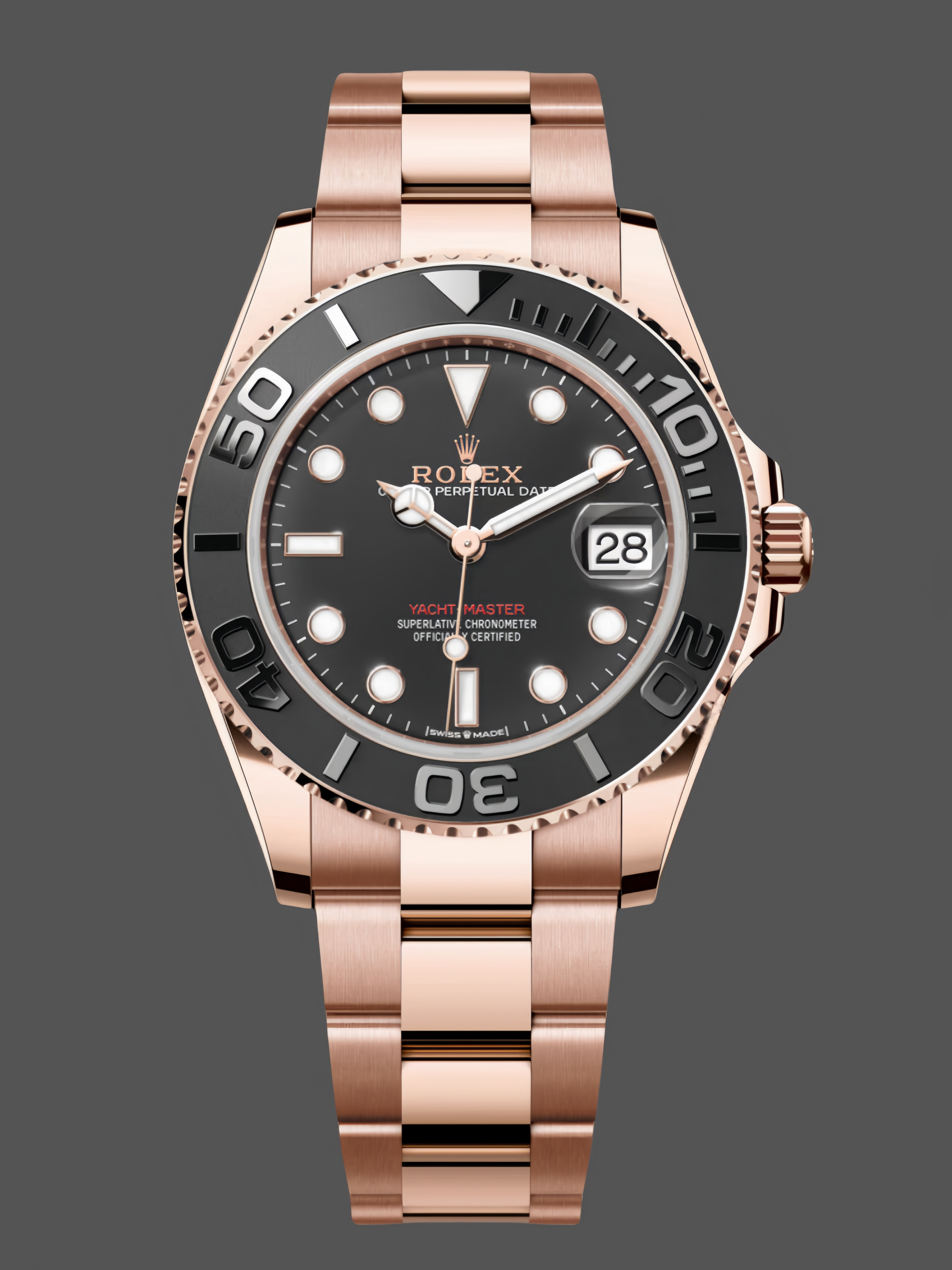 Rolex Yacht Master 37mm Black Dial Oyster Bracelet m268655 Watch