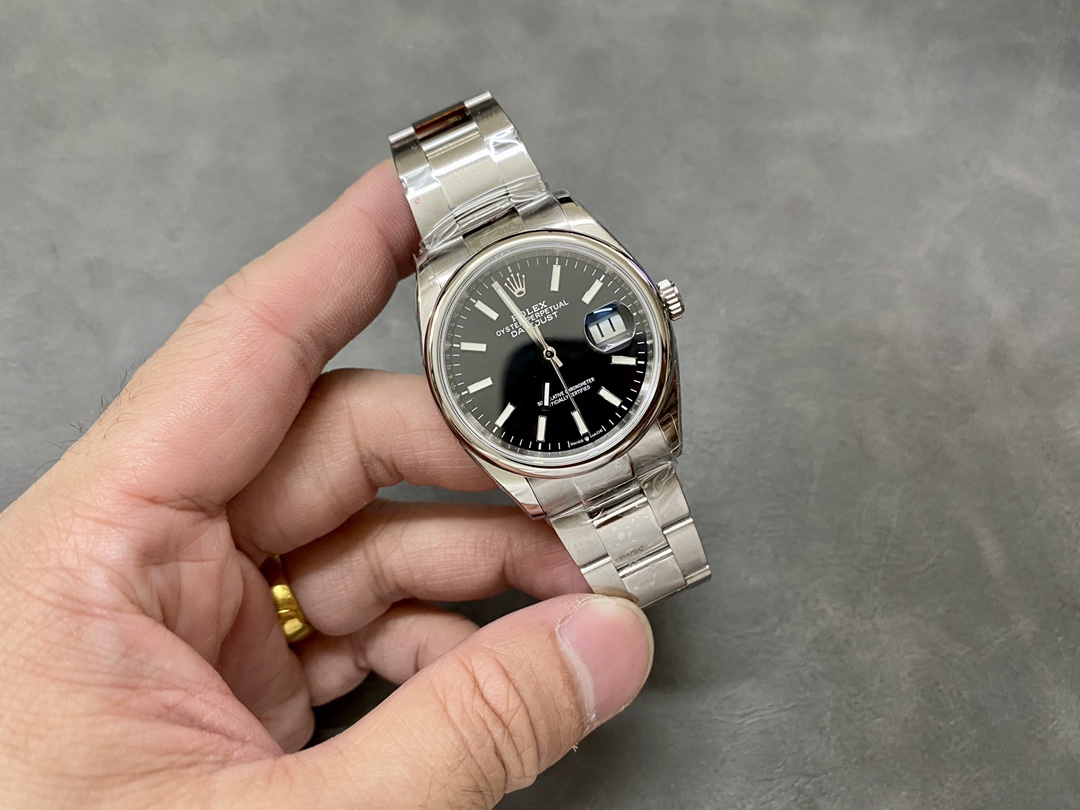 Rolex Datejust 126200 Stainless Steel Black Dial 36MM Unisex Replica Watch