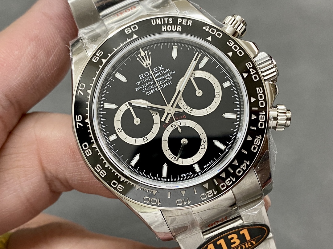 Rolex Daytona 116520 Stainless Steel Case Black Dial 40MM Mens Replica Watch