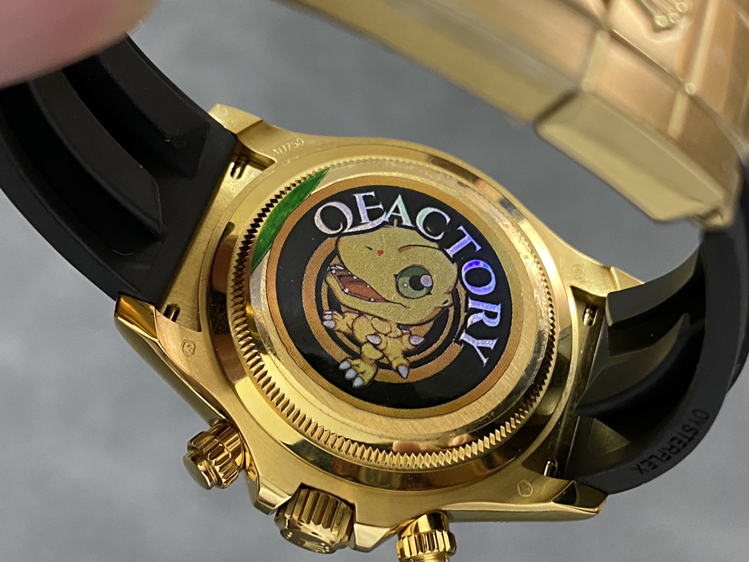 Rolex Cosmograph Daytona 40 Yellow Gold Balck Rubber m126518ln 0006