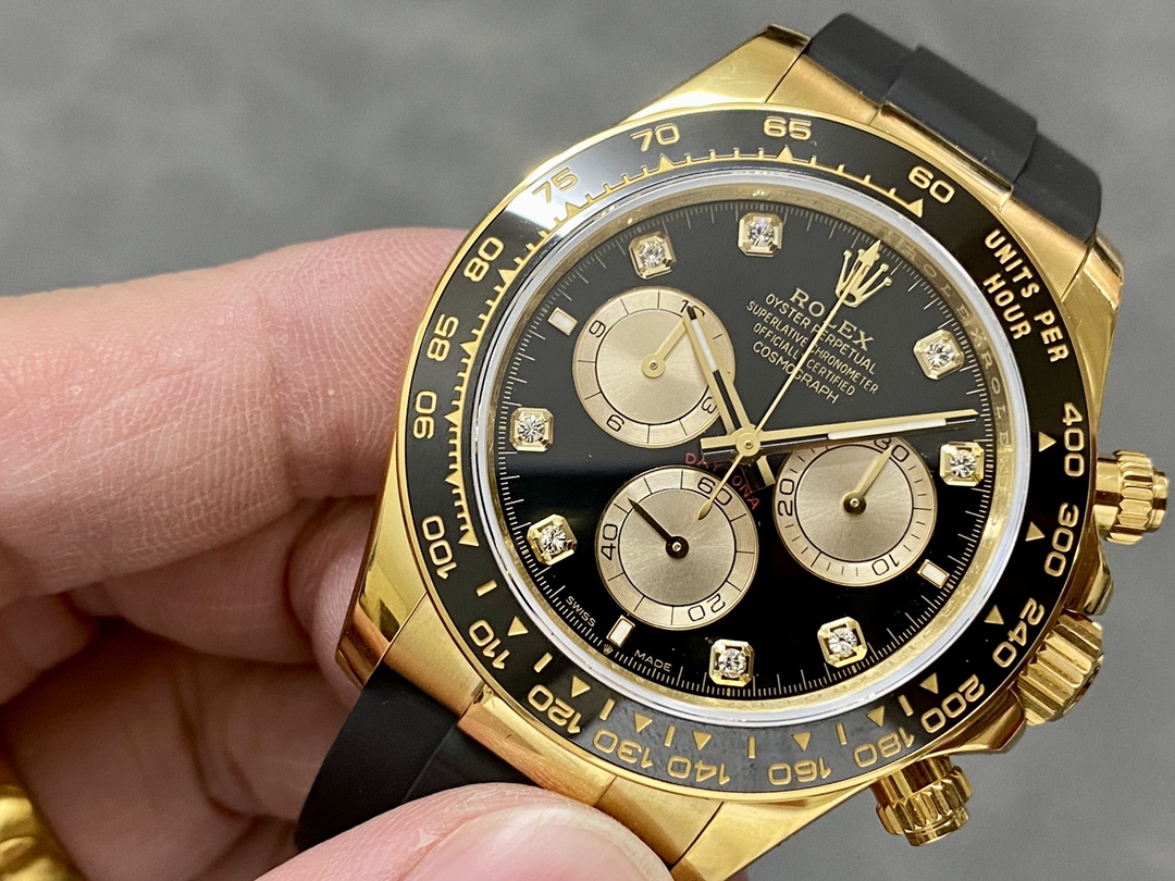 Rolex Cosmograph Daytona 40 Yellow Gold Balck Rubber m126518ln 0006