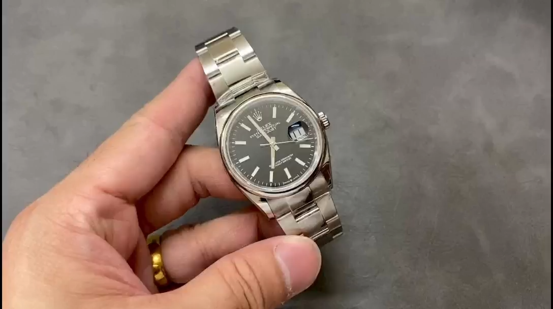 Rolex Datejust 126200 Stainless Steel Black Dial 36MM Unisex Replica Watch