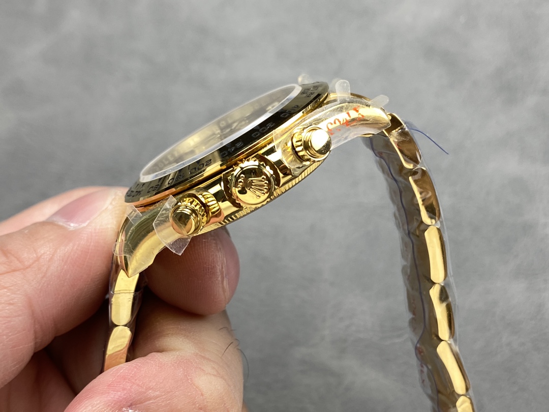 Rolex Daytona 116528 Yellow Gold Black Paul Newman Dial 40mm Mens Replica Watch