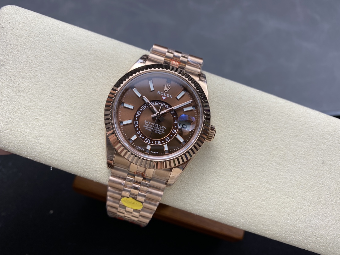 Rolex Sky Dweller 42 Everose Gold Chocolate Dial m336935 0006