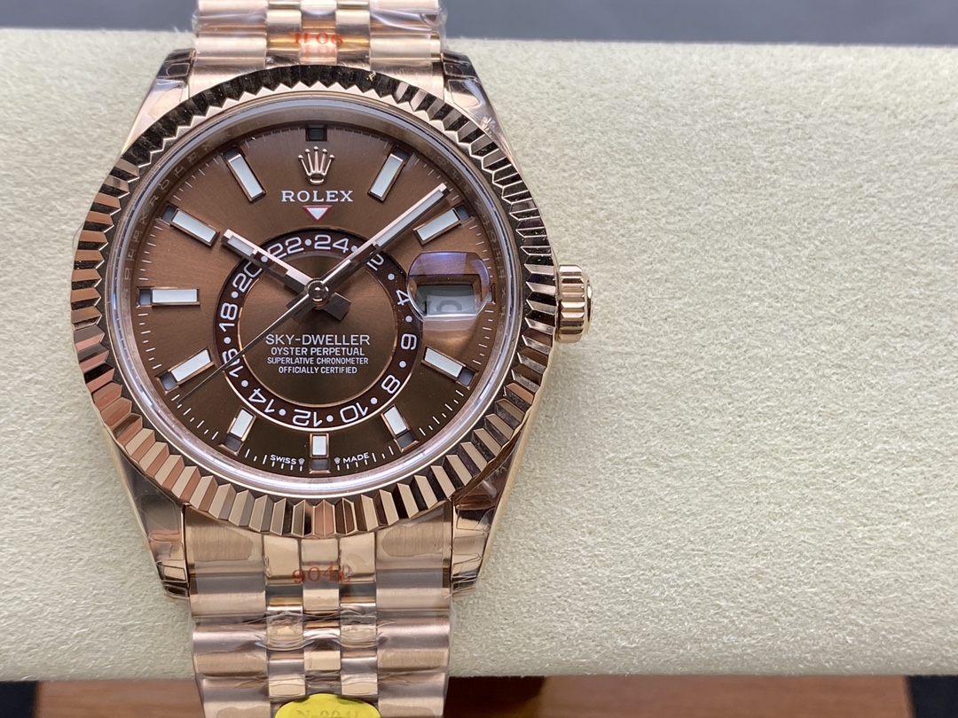 Rolex Sky Dweller 42 Everose Gold Chocolate Dial m336935 0006